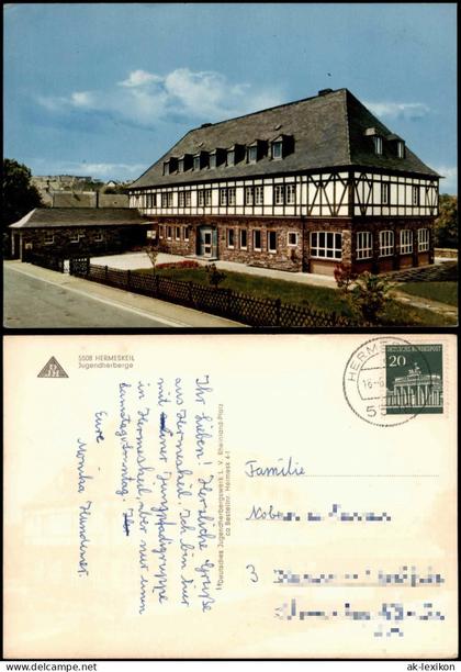 Ansichtskarte Hermeskeil Jugendherberge 1968