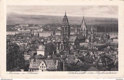 Mainz Rhein vom Stephansturm / Mainz Rhein /Mainz Stadtkreis