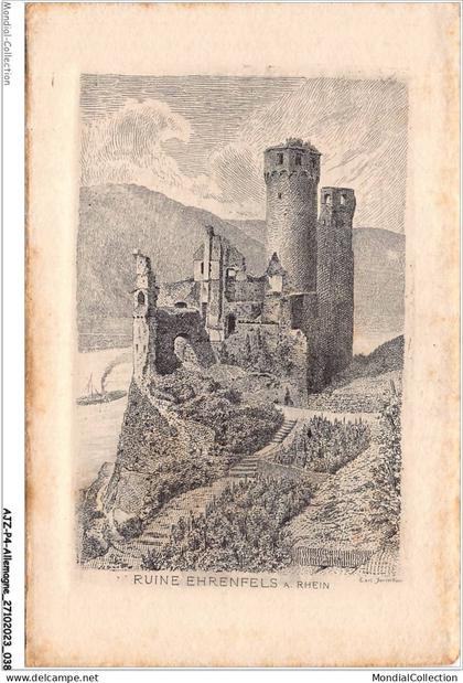 AJZP4-0342-ALLEMAGNE - Ruine Ehrenfels a RHEIN