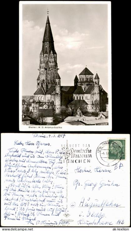 Ansichtskarte Rheine Basilika 1957