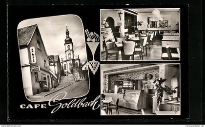 AK Hilders /Rhön, Cafe Goldbach, Innenansichten
