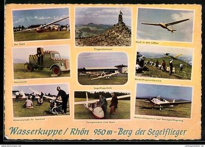AK Wasserkuppe /Rhön, Segelflugschule, Modellflugwettbewerb