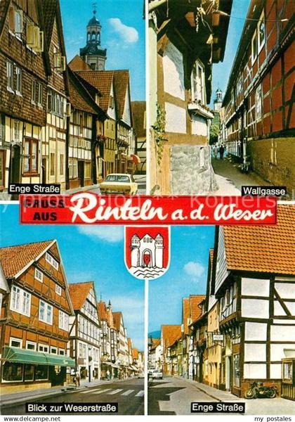 Rinteln Wallgasse Enge Strasse Weserstrasse