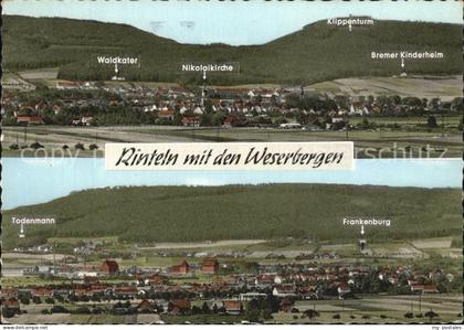 Rinteln Weser Niedersachsen Panorama