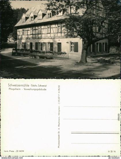 Bad Schweizermühle-Rosenthal-Bielatal Pflegeheim Verwaltungsgebäude 1967