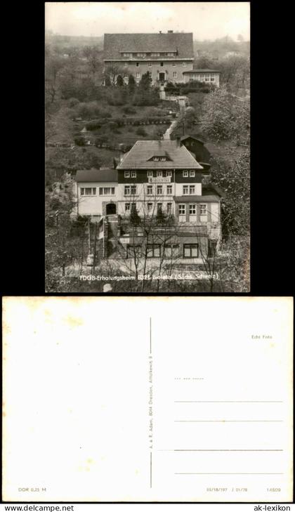Rosenthal-Bielatal FDGB-Erholungsheim Bielatal - Außenansicht 1978