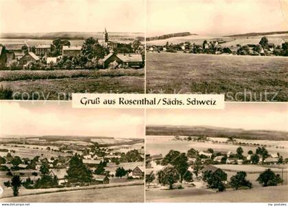 Rosenthal-Bielatal Teilansichten Landschaftspanorama