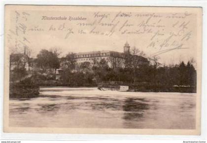 39011813 - Rossleben mit Blick auf die Klosterschule gelaufen von 1910. Gute Erhaltung.