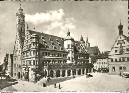 Rothenburg Tauber Rothenburg Rathaus  x 1956