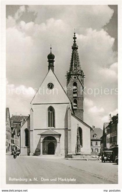 Rottenburg Neckar Dom und Marktplatz