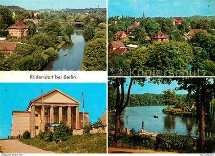 Ruedersdorf Berlin Kalkgraben Ortsansicht Kulturhaus Einfahrt in den Kalksee