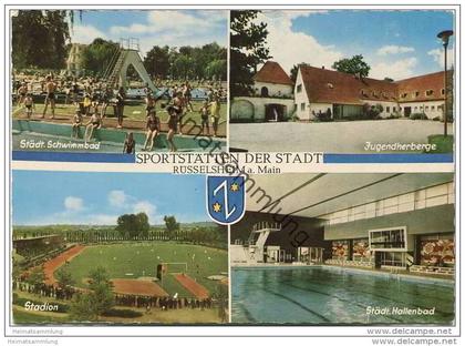 Rüsselsheim - Sportstätten der Stadt - Schwimmbad - Hallenbad - Stadion