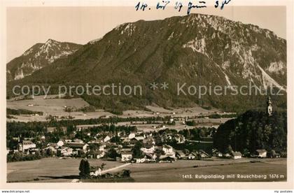 Ruhpolding Bayern Gesamtansicht mit Rauschberg Chiemgauer Alpen