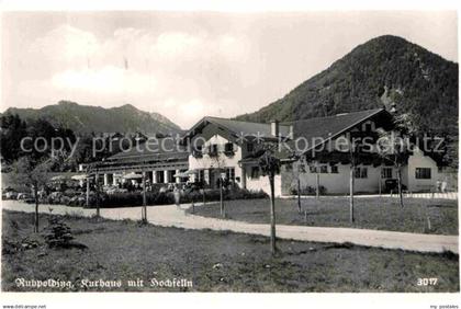 Ruhpolding Kurhaus mit Hochfelln Chiemgauer Alpen