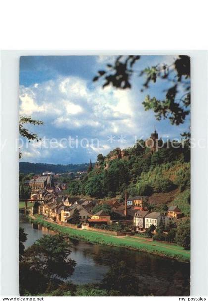 Saarburg Saar Altstadtblick mit Feste Saarburg