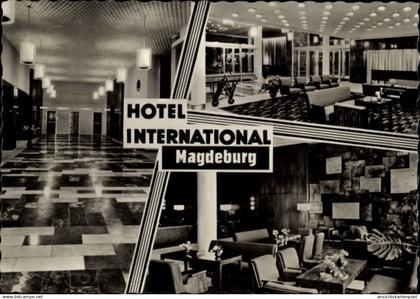 CPA Magdeburg in Saxe Anhalt, Hotel International, Eingangsbereich