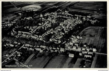 CPA Mittelhausen Allstedt in Saxe Anhalt, Luftaufnahme