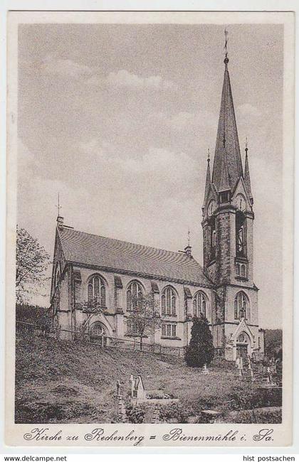 (37835) AK Rechenberg-Bienenmühle, Kirche, vor 1945