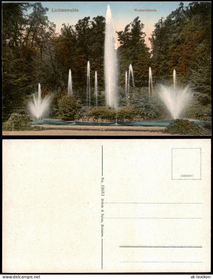 Ansichtskarte Lichtenwalde-Niederwiesa Wasserkünste 1915