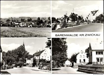CPA Bärenwalde Crinitzberg in Sachsen, Panorama, Straßenpartie