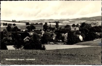 CPA Bärenwalde Crinitzberg in Sachsen, Teilansicht, Unterdorf