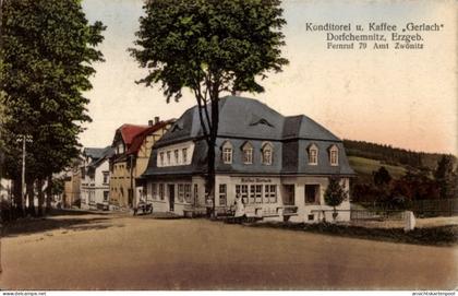 CPA Dorfchemnitz Zwönitz im Erzgebirge, Konditorei 'Gerlach'