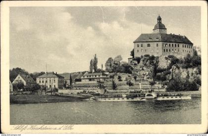 CPA Hirschstein an der Elbe Sachsen, Schloss
