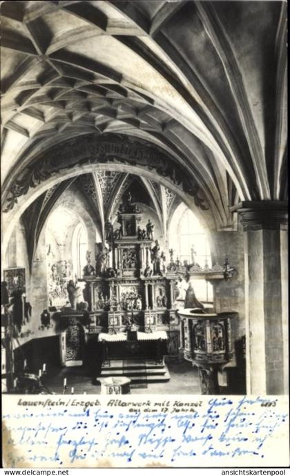 CPA Laubusch Lauta in Sachsen, Kirche, Innenansicht