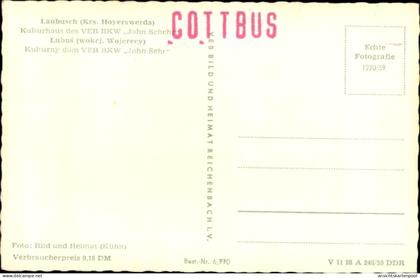 CPA Laubusch Lauta in Sachsen, Kulturhaus des VEB BKW John Schehr