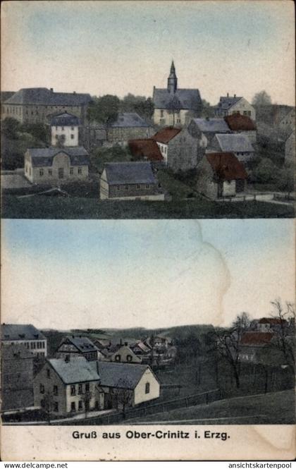 CPA Obercrinitz Crinitzberg in Sachsen, Totalansicht