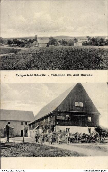 CPA Säuritz Panschwitz, Erbgericht, Amt Burkau,Fahrräder