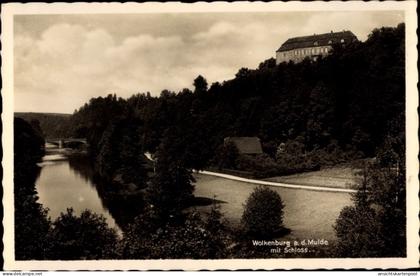 CPA Wolkenburg Kaufungen Limbach Oberfrohna Sachsen, Schloss, Muldepartie