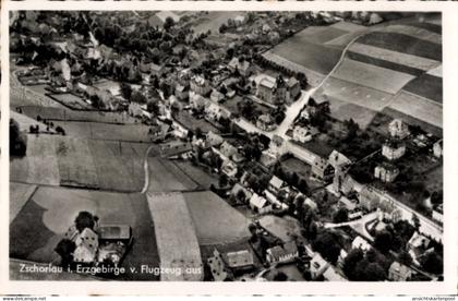 CPA Zschorlau im Erzgebirge, Fliegeraufnahme