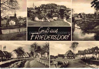 Friedersdorf Loebau Oberlausitz Sachsen Kirche Ortsansicht Fluss Bruecke Huegel