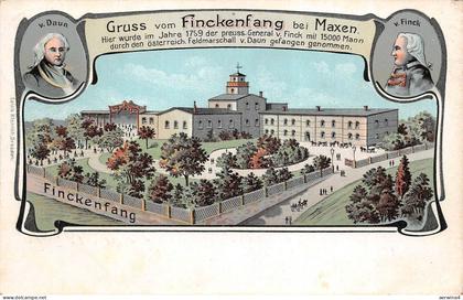 Gruss vom Finckenfang bei Maxen Postkarte AK 1907