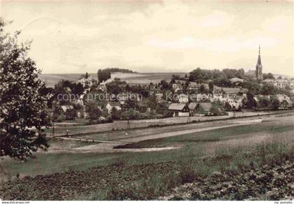 Hohndorf Stollberg Glauchau Erzgebirge Sachsen Kirche Ortschaft Felder Wald Pano