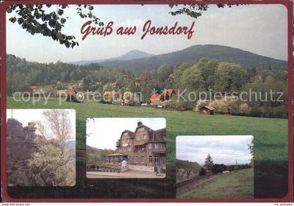 Jonsdorf Kurhaus Jonsdorf Panorama Bahn Felsmassiv