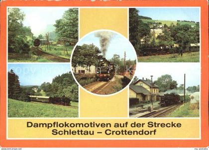 Schlettau Erzgebirge Dampflokomotiven Strecke Crottendorf
