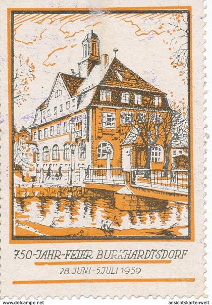 Sondermarke (Keine AK!) 750-Jahr Feier Burkhardtsdorf 28.6. - 5.7.1959 #156.588