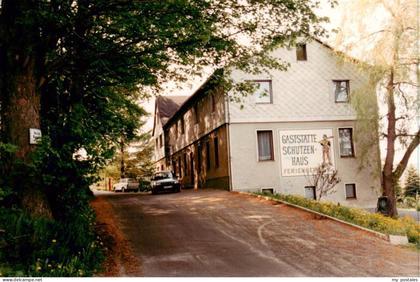 Zoeblitz Sachsen Gaststaette Schuetzenhaus Ferienheim Strasse Baeume Schieferfas