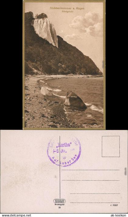 Stubbenkammer Sassnitz Saßnitz Stubbenkammer - Königsstuhl (Bromogold) 1922