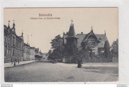 Schkeuditz. Wilhelms-Platz mit Bahnhof-Strasse. *