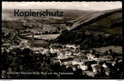 ÄLTERE POSTKARTE LUFTKURORT GEMÜND BLICK VON DER KAISEREICHE 1965 EIFEL Totalansicht Panorama cpa postcard Ansichtskarte