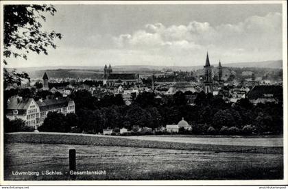 CPA Lwówek Śląski Löwenberg Schlesien, Gesamtansicht