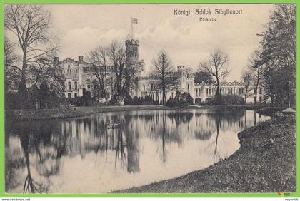 voyo SZCZODRE (SIBYLLENORT i. Schl.) Königl. Schloß - Rückseite 1900s Unused