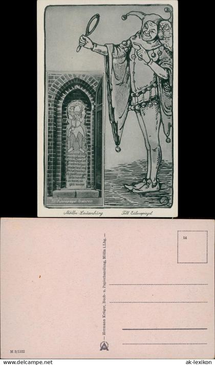 Ansichtskarte Mölln (Schleswig-Holstein) 2 Bild Till Eulenspiegel 1934