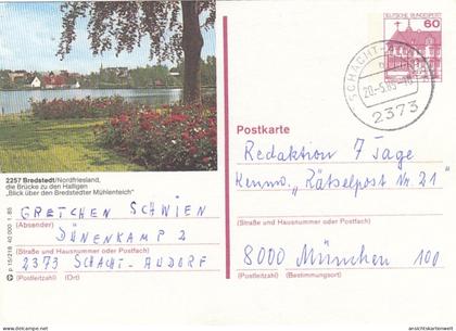 Bredstedt, Nordfriesland, Mühlenteich gl1985 #F6235