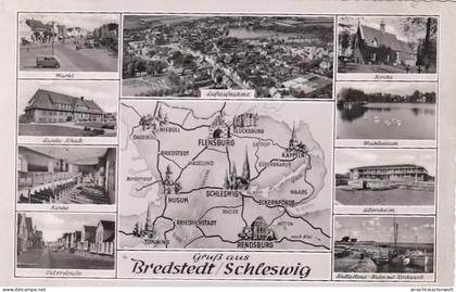 Bredstedt, Schleswig, Mehrbildkarte gl1959 #F6186