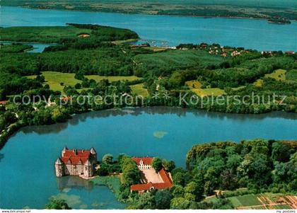 Gluecksburg Ostseebad Fliegeraufnahme mit Schloss Gluecksburg und Foerde