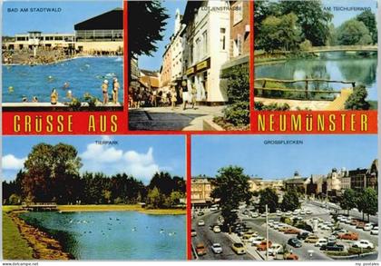 Neumuenster Schleswig-Holstein Neumuenster Schwimmbad Tierpark Grossflecken